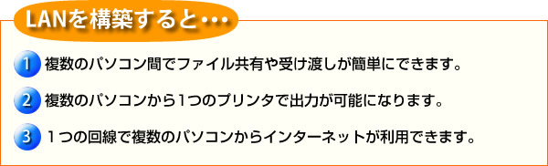 LANを構築すると・・・